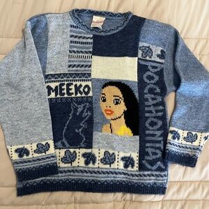 Rare Vintage Disney Pocahontas Meeka sweater girls 10/12